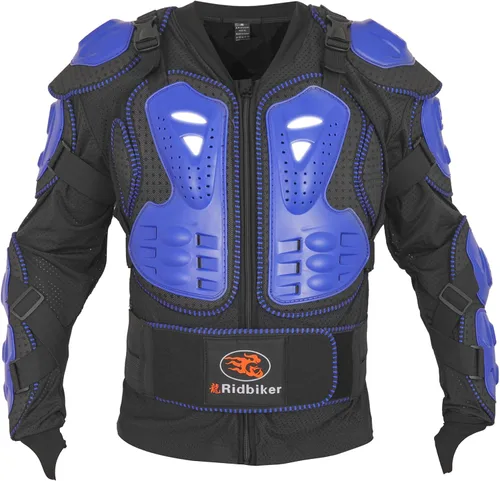 Miniatura 11 de RIDBIKER - Protector de blindaje desmontable, de cuerpo completo, para motocicleta, chaqueta de carreras, motocross, camisa protectora para pecho