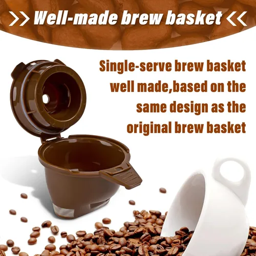 Miniatura 7 de Cesta de café molido de una sola porción para Hamilton Beach Flexbrew piezas de repuesto 49957 49974 49976 49979 49957 49954 49947 49940 49950 49966