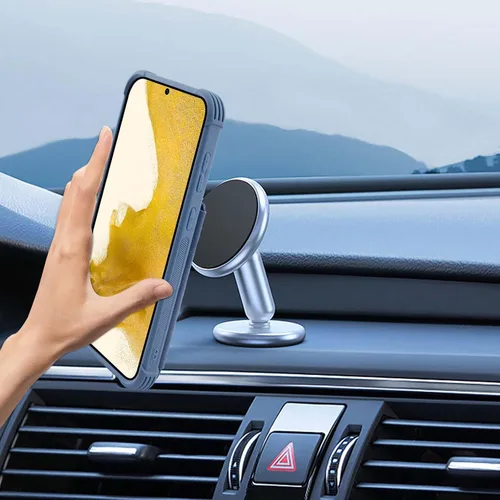Miniatura 6 de VANAVAGY Funda tipo cartera compatible con Galaxy S22 con soporte para tarjetas de bloqueo RFID, piel sintética, cierre magnético, función atril