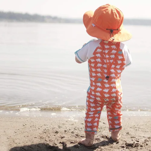Miniatura 7 de SwimZip, sombrero unisex para niños, ala ancha, protección solar FPS 50, ajustable.