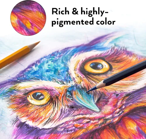 Miniatura 6 de Arteza - Lápices de acuarela profesionales, juego de 120, lápices de dibujo multicolor en tonos surtidos brillantes, suministros de arte