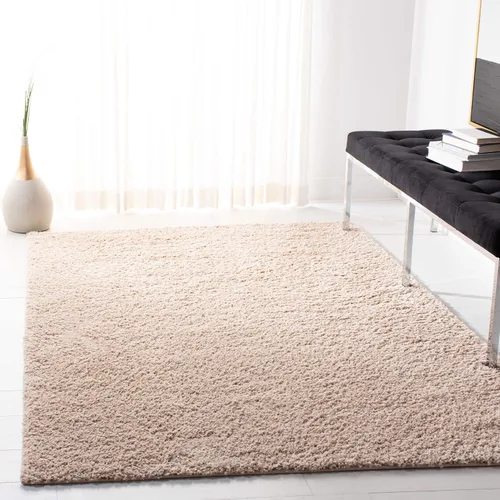 Miniatura 47 de SAFAVIEH Arizona Shag Collection ASG820A - Alfombra de pasillo, 2 pies 3 pulgadas x 6 pies, color crema, diseño sólido, no desprende pelusa y fácil