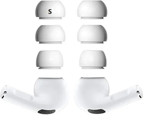 Almohadillas de repuesto para AirPods Pro, JNSA Air Pods Pro Covers Air Pods Pro, almohadillas de silicona para los oídos, 3 pares, tamaño pequeño,