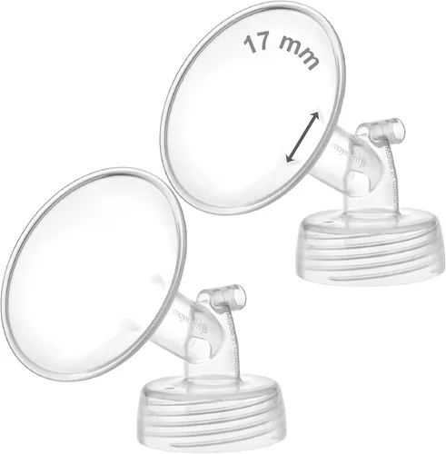 2X 17 mm Maymom Piezas de bomba de cuello ancho Compatibles con bombas Spectra S1/S2; Incluye bridas de boca ancha; No es una brida original de