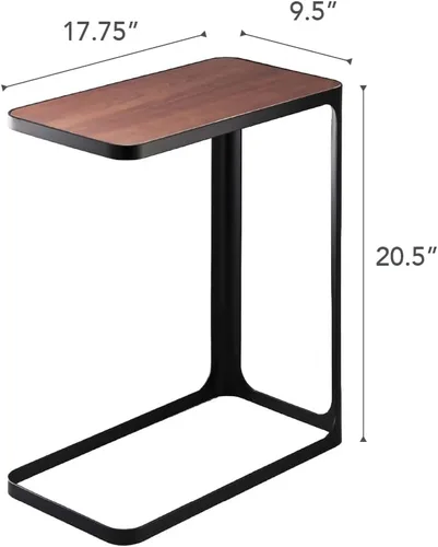 Miniatura 2 de Yamazaki, mesa auxiliar compacta para el hogar, Metal, Negro