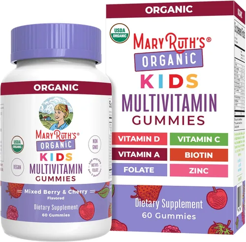 MaryRuth Organics Vitaminas para niños | Multi | Suministro para 1 mes | Gomitas multivitamínicas para niños de 4 años en adelante | Multivitamínico
