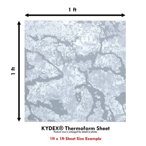 Miniatura 6 de KYDEX - Hoja termoformada – Textura P1 – (impresión infundida) – (12 x 12 pulgadas) – (Kryptek Obskura – Nivus) – (1 hoja)