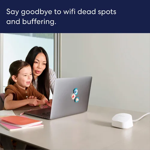 Miniatura 3 de Router wifi Amazon eero 6+ mesh como nuevo. Admite planes de internet de hasta un gigabit, cobertura de hasta 1500 pies² (139 m²), conecta más de 75