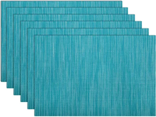 Miniatura 42 de SHACOS - Caminos de mesa de vinilo tejido, lavables, para uso en interiores o exteriores, fáciles de limpiar