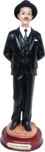 Estatua de Hernández Dr. José, escultura en resina, figura sagrada para decoración del hogar (9 pulgadas)