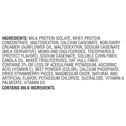 Miniatura 9 de Polvo de Proteína Genuine de Muscle Milk, Fresas y Crema, 1.93 Libras, 13 Porciones, 32g de Proteína, 3g de Azúcar, Calcio, Vitaminas A, C y D