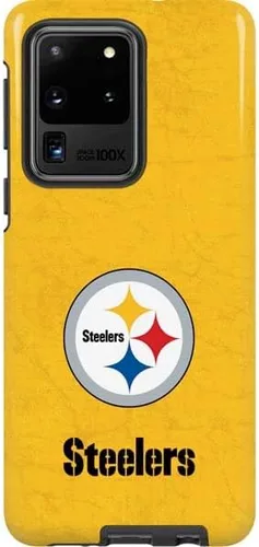 Miniatura 6 de Skinit Pro Phone Case Compatible with Galaxy S20 Ultra 5G - Officially Licensed NFL Pittsburgh Steelers Distressed Design