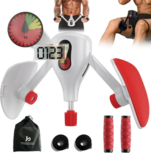 Miniatura 8 de Entrenador de muslos Pro de 0 a 77 libras de resistencia ajustable, ejercitador Kegel interior del muslo y suelo pélvico con asas de entrenamiento