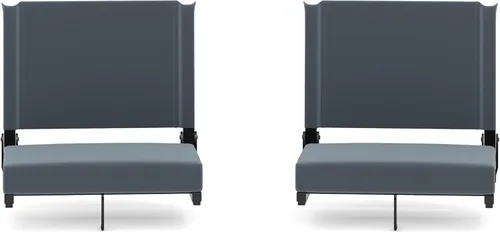 Miniatura 30 de Flash Furniture - asiento cómodo para usar en gradas de Flash - soporta 500 libras Silla de estadio ligera con asa y asiento ultra acolchado