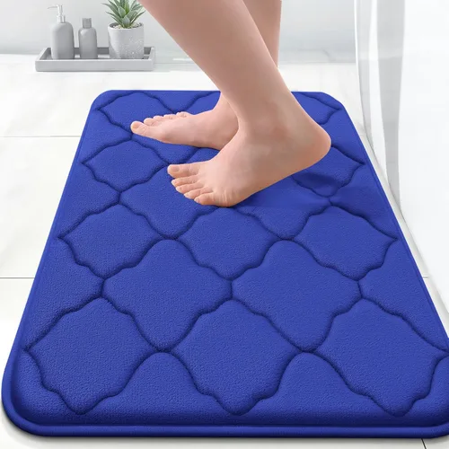 Miniatura 124 de OLANLY Alfombra de Baño de Espuma Viscoelástica de 24 x 16 pulgadas, Ultra Suave y Absorbente, Alfombras de Baño Antideslizantes, Cómodas, Lavables
