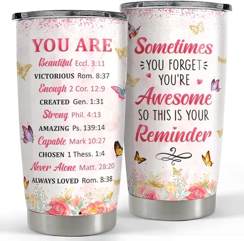 Miniatura 35 de SANDJEST Vaso irlandés de acero inoxidable con tapa de cruz celta de 20 onzas, regalos para mujeres, cumpleaños, Navidad Irish