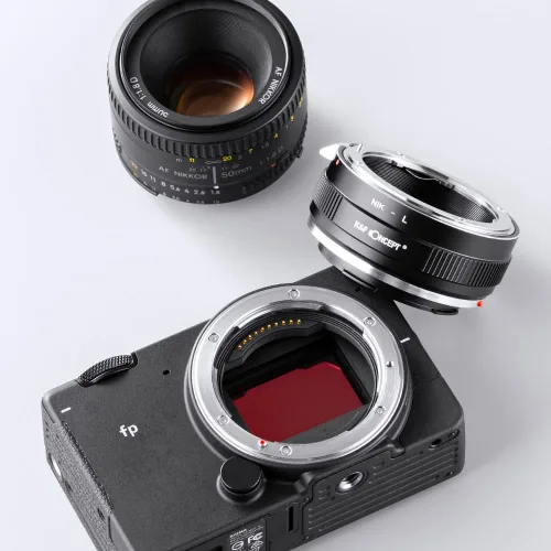 Miniatura 9 de K&F Concept Adaptador de montaje de lente NIK-L enfoque manual compatible con lente Nikon F a cuerpo de cámara de montaje L