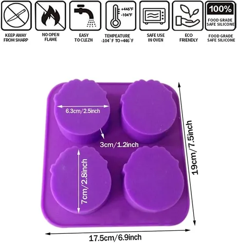 Miniatura 5 de Moldes de silicona para parejas, niños y niñas, 4 cavidades, campanas de Navidad, pastel de ángel, bandeja de mousse, pudín, fondant, chocolate