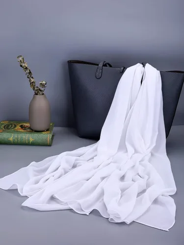 Miniatura 10 de WILLBOND Womens Shawl Chiffon Bridal Evening Soft Wrap Scarf, Chiffon Scarf Ribbon Scarf Satin Scarf for Women and Girls