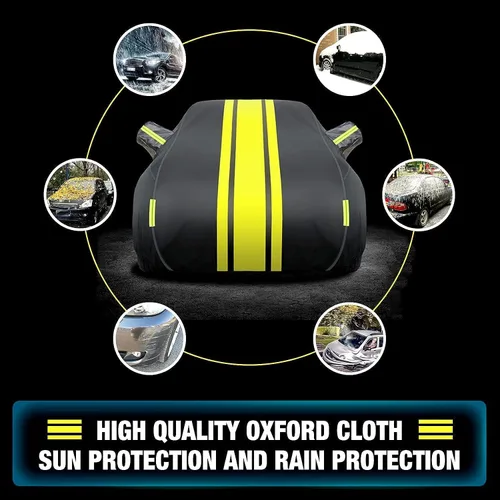 Miniatura 7 de Funda completa de automóvil compatible con Audi Q2/Q3/Q4/Q5/Q6/Q7/Q8, para exteriores, impermeable, transpirable, grande, con cremallera, cubierta