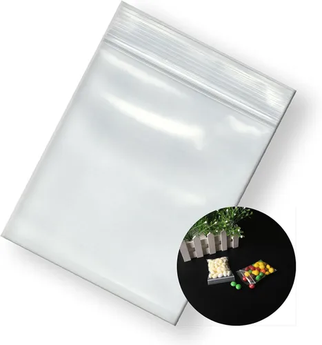 Miniatura 12 de Mini bolsas de plástico, 1000 unidades de 1.5 x 1.5 pulgadas, bolsas de almacenamiento reutilizables transparentes con cremallera para joyas
