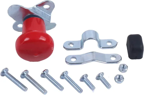 Miniatura 4 de Pomo giratorio para volante WSV122R con funda de goma, ajuste universal para John Deere Case Ford Tractors Woods Spinner y muchos más autos, Rojo