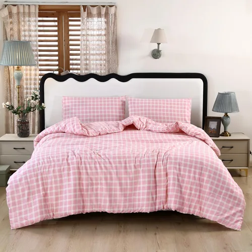Miniatura 20 de SDIII - Juego de edredón de 3 piezas gris tamaño Queen con 2 fundas de almohada, juego de ropa de cama suave de microfibra cepillada gris para Gris