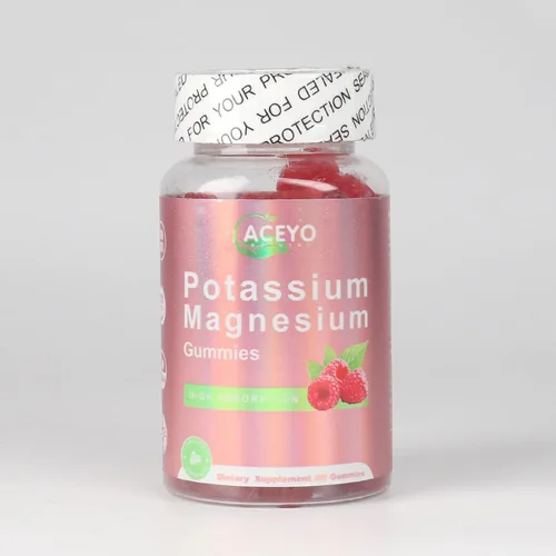 Miniatura 2 de Gomitas de potasio y magnesio para adultos y niños, de alta absorción, calambres en las piernas y salud muscular, salud inmunológica, frambuesa