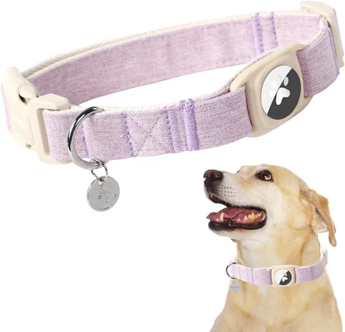 Miniatura 13 de DOGWONG Collar para perro de San Valentín, collar ajustable de algodón con corazón de caramelo azul, perfecto para perros pequeños a medianos
