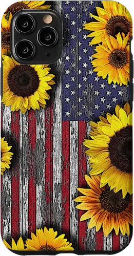 Miniatura 29 de American Flag with Sunflowers Case for iPhone 17