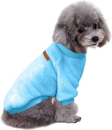 Miniatura 17 de Jecikelon Ropa para Perros Suéter para Perros Ropa Suave para Cachorros Ropa de Invierno Suéteres para Cachorros Atuendo Cálido para Perros Pequeños