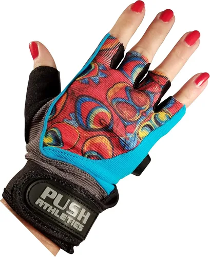 Miniatura 8 de Guantes de entrenamiento para mujer ligeros con palmas acolchadas de gel y cierre de velcro súper fuerte y disponibles los estilos más populares