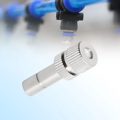 Miniatura 7 de Boquillas de nebulización de 0.008 in de cobre, flujo de agua ajustable, conector rápido de 0.008 in/0.008 pulgadas, boquilla rociadora atomizadora