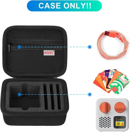 Miniatura 2 de BOVKE Funda de transporte compatible con Yoto Mini edición 2024 reproductor de audio y música para niños, bolsa de almacenamiento para altavoces