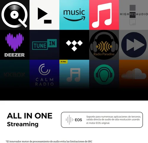 Miniatura 2 de EVERSOLO DMP-A6 Gen 2 de alta fidelidad de música streamer, reproductor de música digital inalámbrico, DAC, servicio de música y transmisión Qobuz