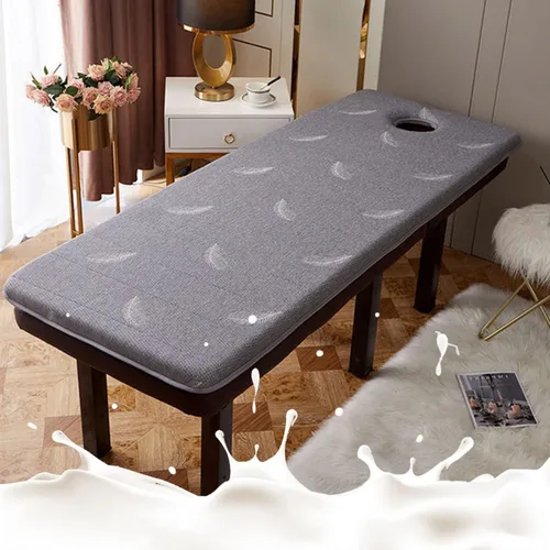 Miniatura 8 de Cubrecolchón de cama de spa con cabeza cuadrada, redonda, trapezoidal, antideslizante, de espuma viscoelástica, para mesa de masaje, accesorios