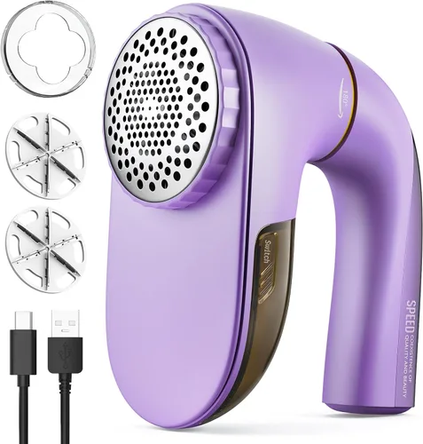 Miniatura 14 de POPCHOSE Afeitadora de tela para ropa, removedor eléctrico de pelusas, afeitadora de suéter para quitar pelusas, depiladora para ropa, muebles, Gris