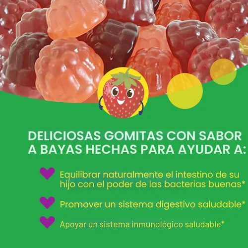Miniatura 5 de Culturelle Probiótico diario para niños + Gomitas de fibra vegetal (para mayores de 3 años) - 60 unidades - Salud digestiva y apoyo inmunológico