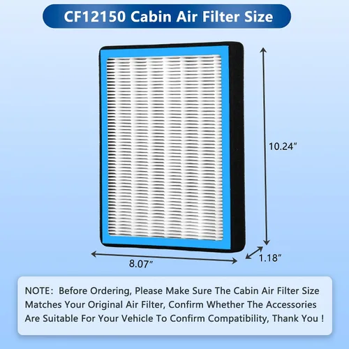 Miniatura 6 de Filtro de aire de cabina CF12150 con carbón activado para Ford F150 F250 F350 F450 F550 Super Duty Expedition 2015-2021, para F-150 F-250 F-350