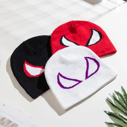 Miniatura 3 de gothapy Y2K - Gorros de punto de acrílico gótico con diseño de Spider Miles Gwen Peter para mujeres y hombres