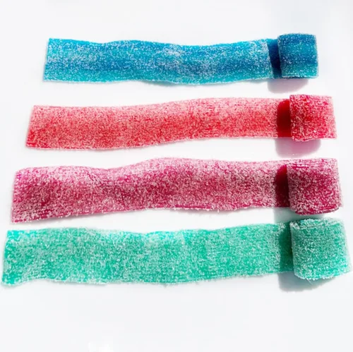 Miniatura 13 de SweetGlob Cinturones de goma agria caramelo (1 libra, frambuesa azul agria)