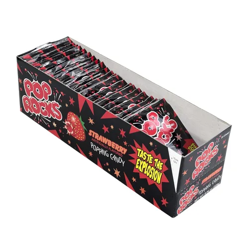 Pop Rocks Fresa; 0.66 onzas, 24 paquetes/caja