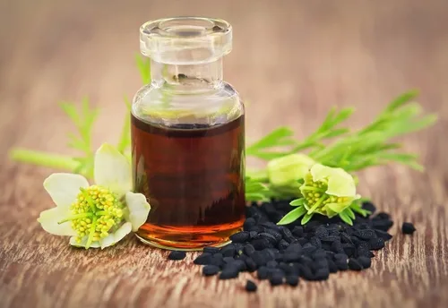 Miniatura 3 de Aceite de semilla negra - Botella de vidrio de 16 onzas. 100% puro y prensado en frío. Sin filtrar, sin diluir, crudo. Nigella sativa vegana y sin