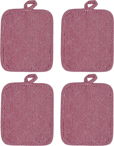 Miniatura 22 de American Linen Soportes para ollas, almohadillas calientes, almohadillas de mesa para cocina y mesa de comedor, antideslizante, resistente al calor