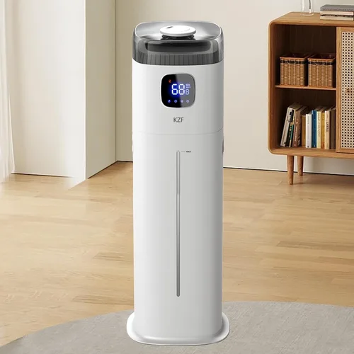 Humidificador grande para dormitorio, humidificador ultrasónico de niebla fría de 9L/2.5 galones con humidistato, boquilla de 360°, nivel de niebla