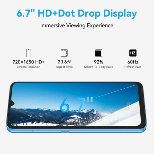 Miniatura 2 de UMIDIGI Power 7 MAX - Teléfono celular desbloqueado, batería de 6 GB+128 GB 10000 mAh, pantalla completa de 6.7 pulgadas + cámara triple AI de 48