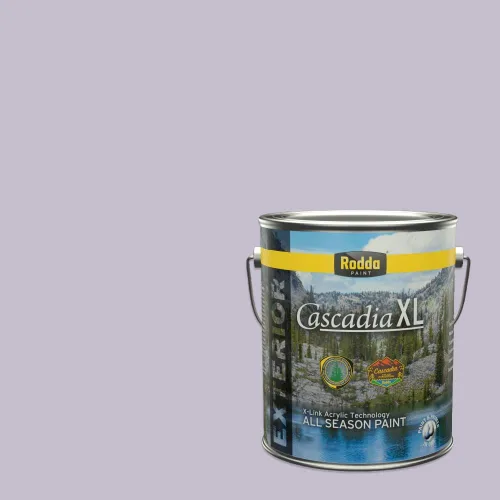 Miniatura 119 de Rodda Paint CASCADIA XL Pintura e imprimación de satén exterior en uno, cuarto de galón, bikini lavanda