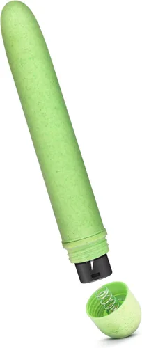 Miniatura 7 de Blush Gaia® Eco - Vibrador delgado silencioso multivelocidad de 7 pulgadas, BioFeel a base de plantas sostenible, clítoris, vagina, juego anal, Verde