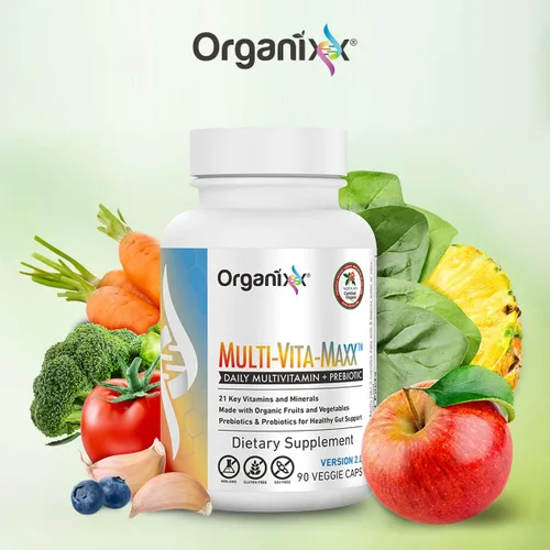Miniatura 3 de Organixx Colágenos de origen limpio (20 porciones) y paquete Multi-Vita-Maxx (90 cápsulas), proteína con vitamina C y zinc más multivitamínico