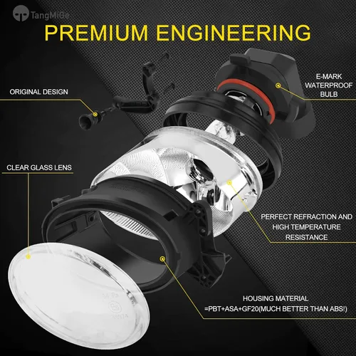 Miniatura 5 de TangMiGe Faros antiniebla para Mercedes Benz C250 C350 CLS500 E320 E350 E550 G550 G55/G63/G65/R63/SL55 AMG GL320 GL450 GL550 ML320 ML350 ML450 550